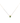 18KT Gold Green Cubicle Necklace