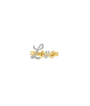 18KT Gold Love Apple Watch Charm with Zircon