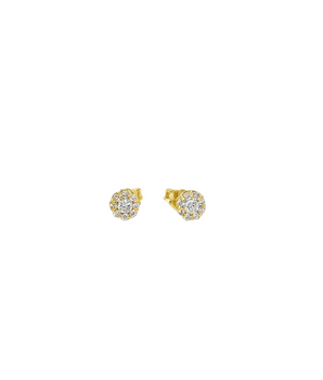 18KT Gold Elegant Stud Earrings