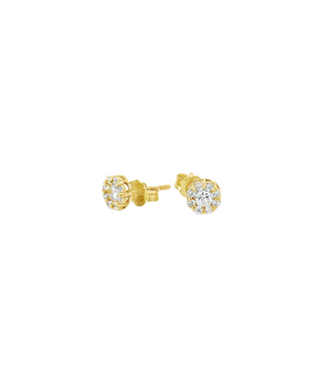 18KT Gold Elegant Stud Earrings