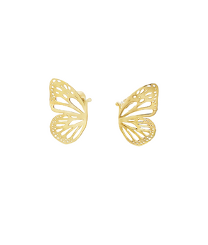 18KT Gold Elegant Butterfly Earrings