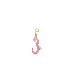 18KT Gold Love Enamel Charm