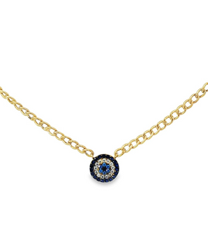 18KT Gold Azure Circle Necklace