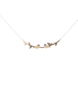 18KT Gold Birds Necklace