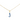 18KT Gold Blue Enamel Love Charm