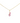 18KT Gold Pink Enamel Love Charm