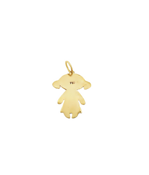 18KT Gold Girl Charm