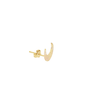 18KT Gold Moon Earring