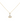18KT Gold Zircon Pearl Necklace
