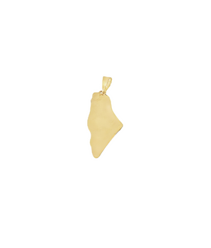 18KT Gold Enamel Watermelon Map Pendant