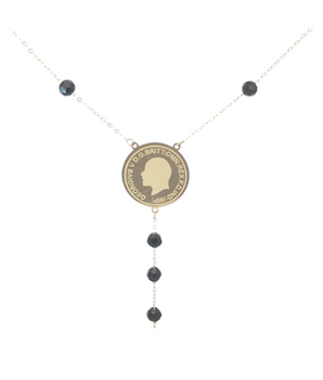 18KT Gold British Coin Necklace