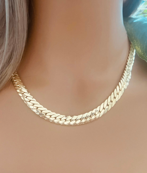 ZS Jewelry 18KT Gold Cuban Necklace