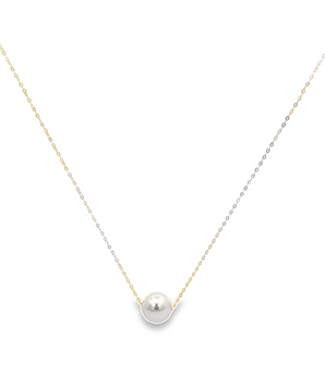 18KT Gold Delicate Pearl Necklace