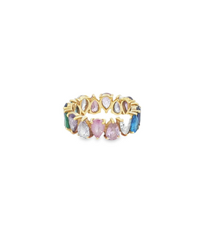 18KT Gold Multicolor Semi Precious Ring