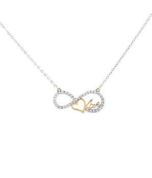 18KT Gold Infinity Love Necklace