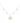 18KT Gold Zircon Snowflake Necklace