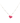 18KT Gold Pink Heart Necklace