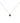 18KT Gold Black Cubic Necklace