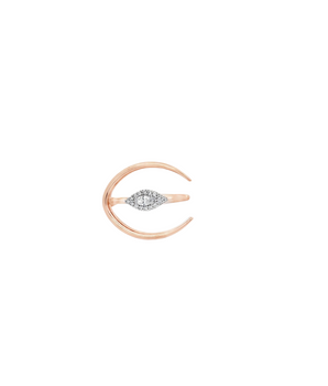 18KT Rose Gold Eye Ring