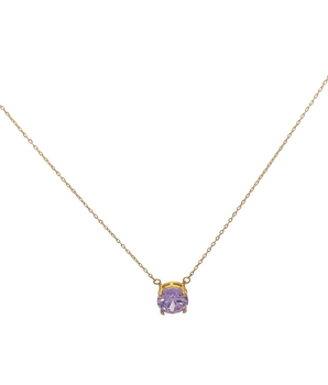 18KT Gold Zircon Necklace