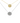 Dual-Tone Zircon Circles Necklace in 18KT Gold