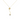 Gleaming Zircon Arrow Necklace in 18KT Gold