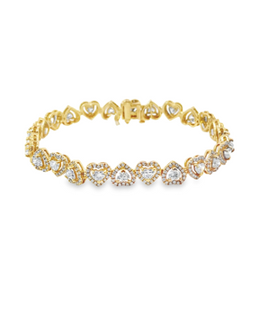 6.4 CT Heart of Elegance Diamond Bracelet