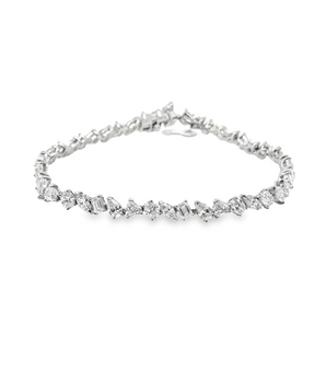 8.1CT Eternal Radiance Multi-Shape Diamond Bracelet