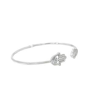 0.29 CT Guardian Hamsa Diamond Bracelet