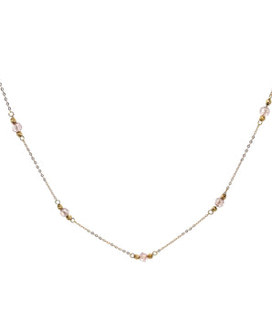 18KT Gold Zircon Necklace