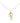 18KT Gold Face with Maple Leaves Necklace