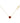 18KT Gold Heart Shaped Ruby Valentine Necklace