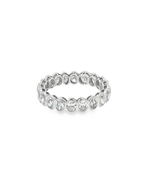 2.71CT Gleaming Oval diamonds Wedding Band