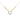 18KT Gold Necklace With Zircon Heart Pendant