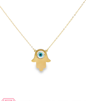 18KT Gold Hamsa Hand Necklace