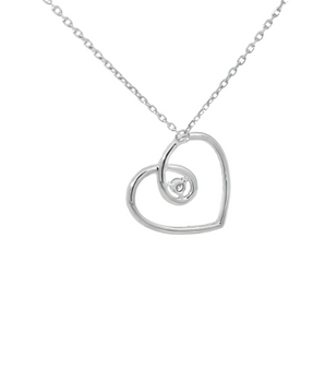 Brilliant 0.39CT Lab Grown Diamond Heart Necklace