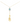18KT Gold Dangling Evil Eye Zircon Necklace