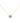 18KT Gold Green Enamel Starlit with Shining Zircon