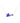 18KT Gold Blue Resin Love Necklace