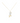 18KT Gold Enamel Flower Stem Necklace