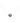 18KT Gold Square Pearl with Black Zircon Necklace