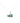 Divine Green Allah Pendant Necklace with Zircon Accents in 18KT Gold