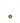 18KT Gold Emerald Resin Necklace