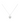 18KT White Gold Shimmering Hand with Eye Necklace