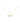 18KT Gold Zircon Love Necklace