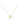 18KT Gold Baby's Footprint with Zircon Necklace