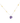 18KT Gold Purple Resin Star Necklace