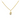 Radiant Oval Zircon Necklace in 18KT Gold