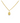 Radiant Oval Zircon Necklace in 18KT Gold
