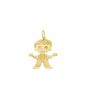 18KT Gold Boy Charm